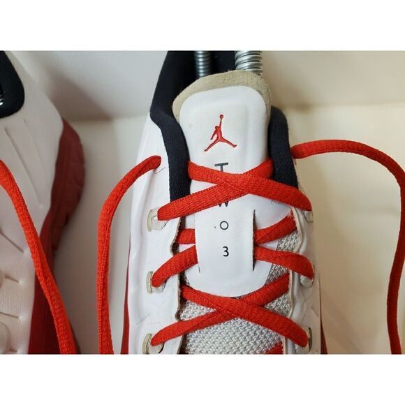 NIKE AIR JORDAN TRAINER PRIME “FLU GAME” BRED WHITE RED (881462-120) SZ US 4.5Y - Picture 7 of 12